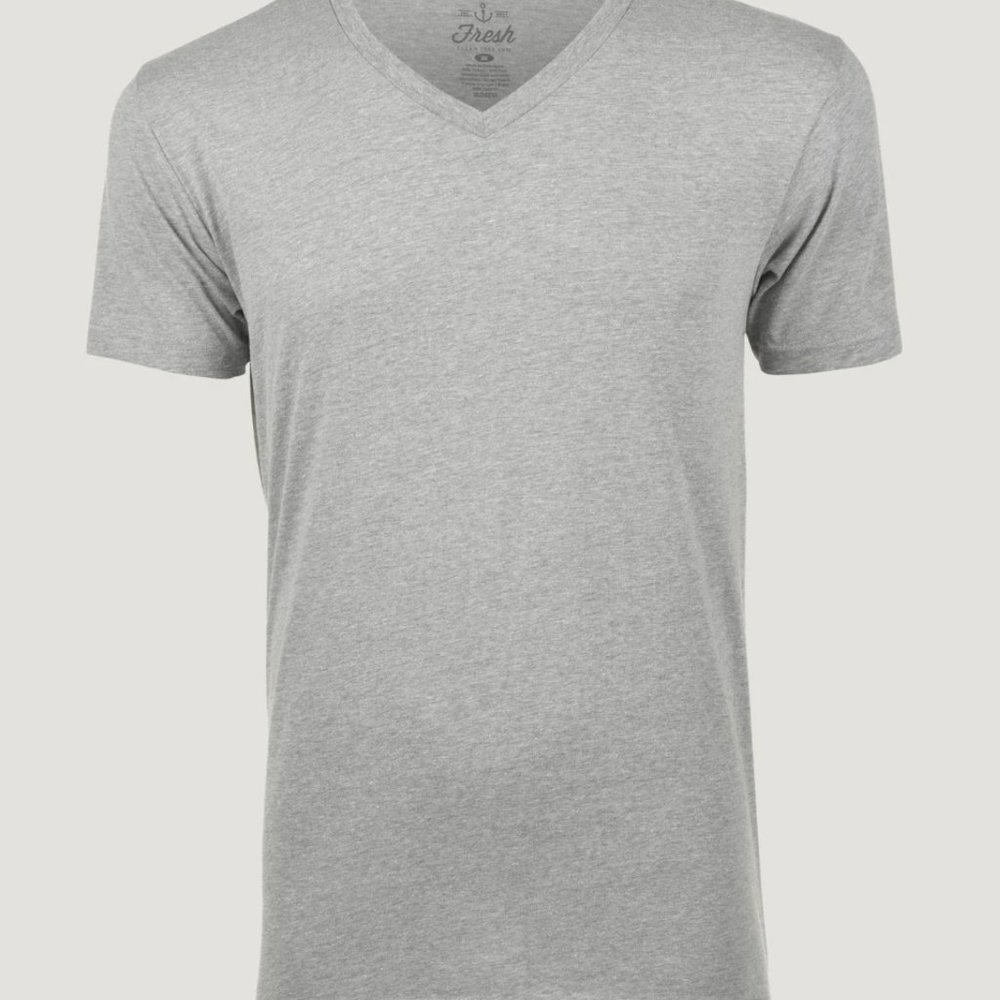 MENS | FRESHLY CLEAN TEES - V-Neck | Grey - Sz. M